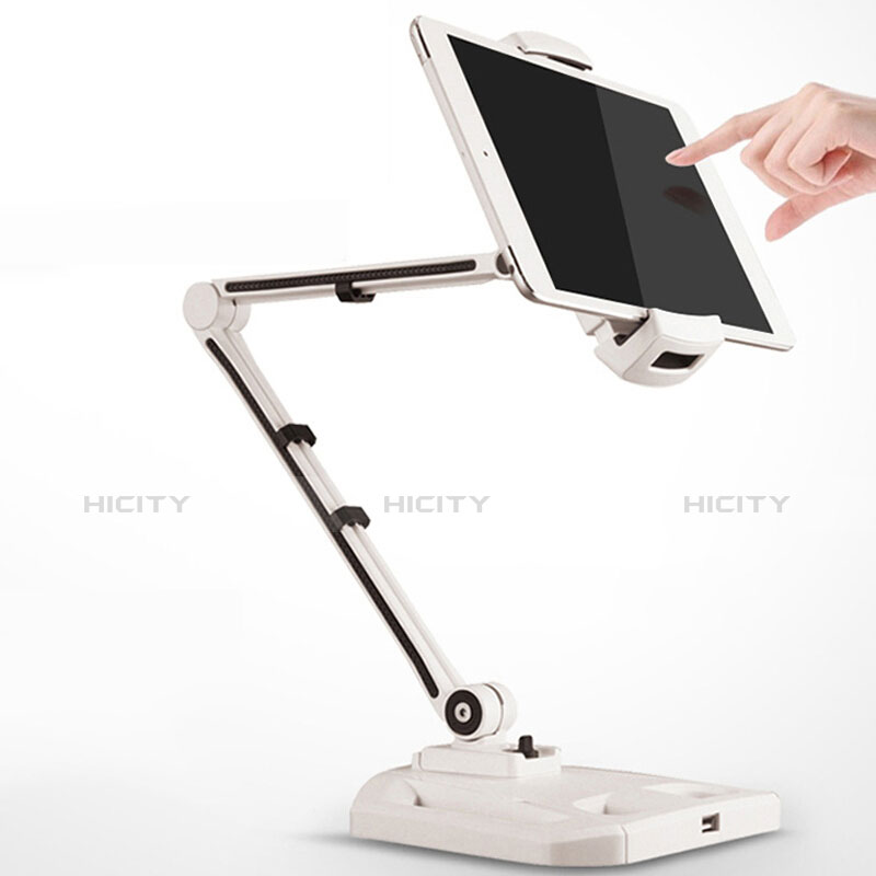Supporto Tablet PC Flessibile Sostegno Tablet Universale H07 per Apple iPad Mini 4 Bianco