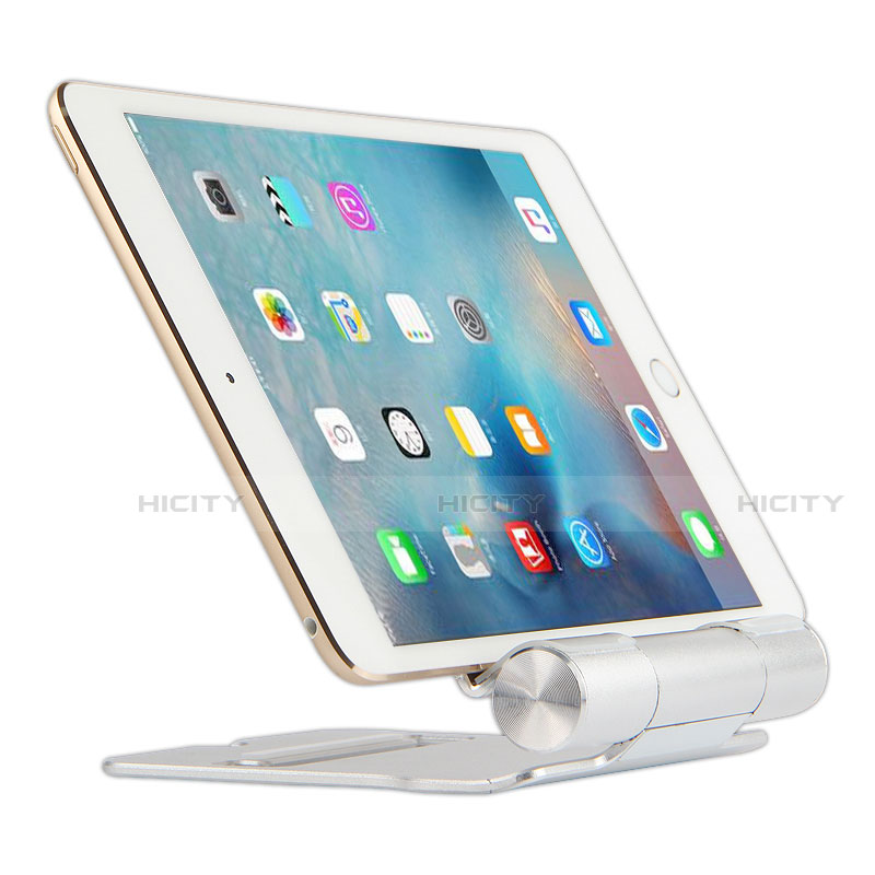 Supporto Tablet PC Flessibile Sostegno Tablet Universale K14 per Apple iPad Mini 4 Argento