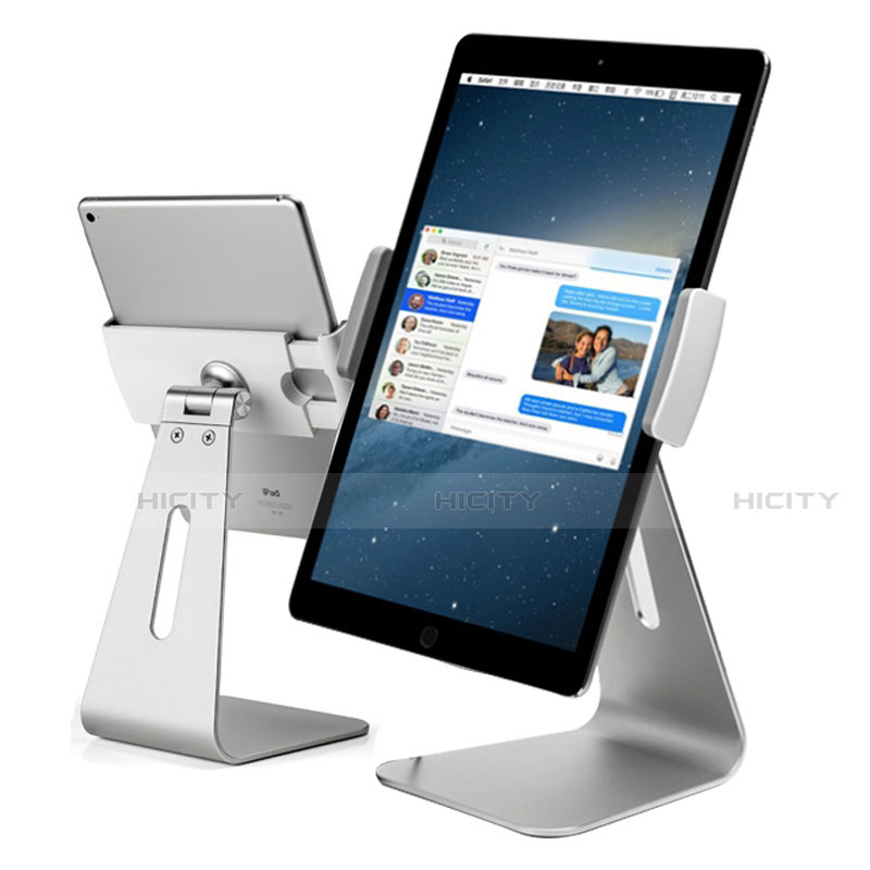 Supporto Tablet PC Flessibile Sostegno Tablet Universale K21 per Apple iPad 10.2 (2020) Argento