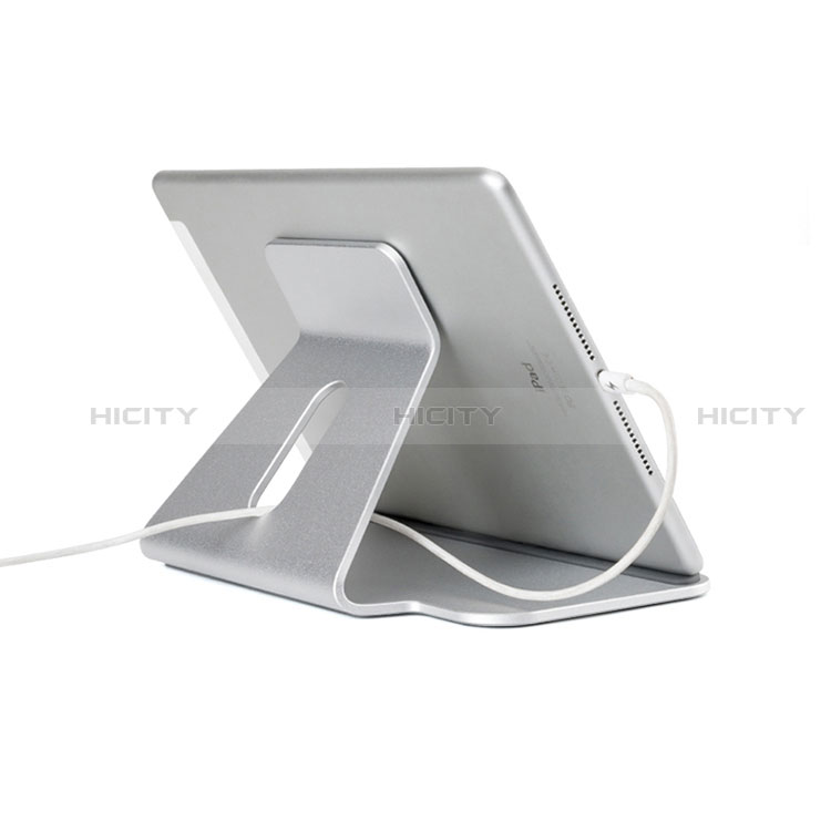 Supporto Tablet PC Flessibile Sostegno Tablet Universale K21 per Apple iPad Pro 12.9 (2022) Argento