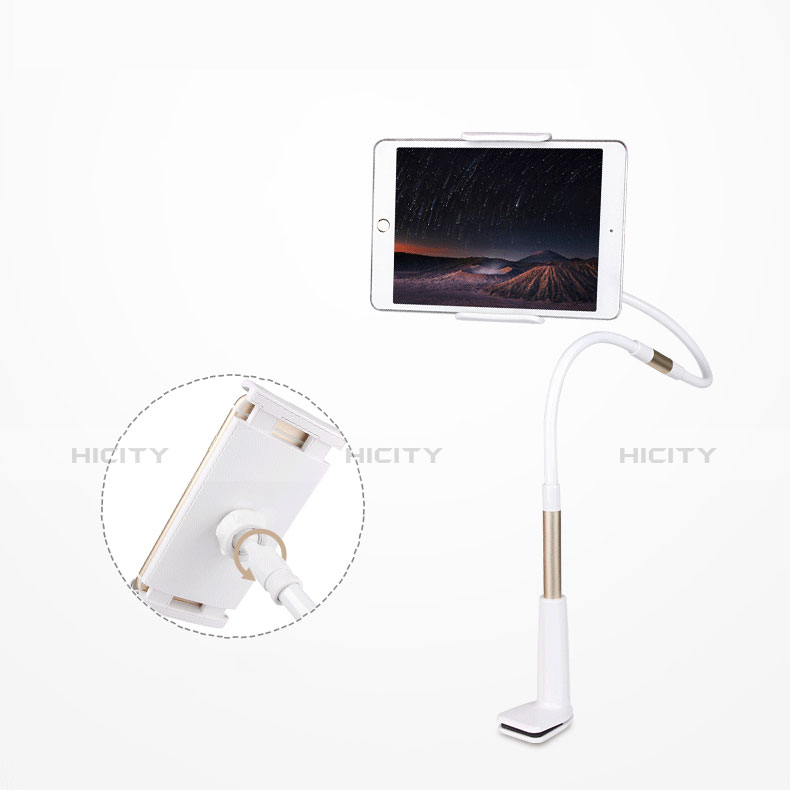 Supporto Tablet PC Flessibile Sostegno Tablet Universale T30 per Samsung Galaxy Note 10.1 2014 SM-P600 Bianco