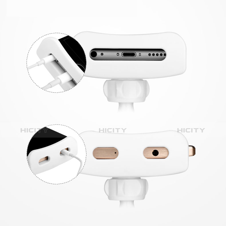 Supporto Tablet PC Flessibile Sostegno Tablet Universale T30 per Samsung Galaxy Tab 4 7.0 SM-T230 T231 T235 Bianco