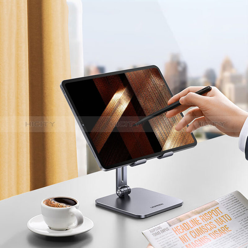 Supporto Tablet PC Sostegno Tablet Universale N05 per Samsung Galaxy Tab S7 Plus 5G 12.4 SM-T976 Grigio Scuro