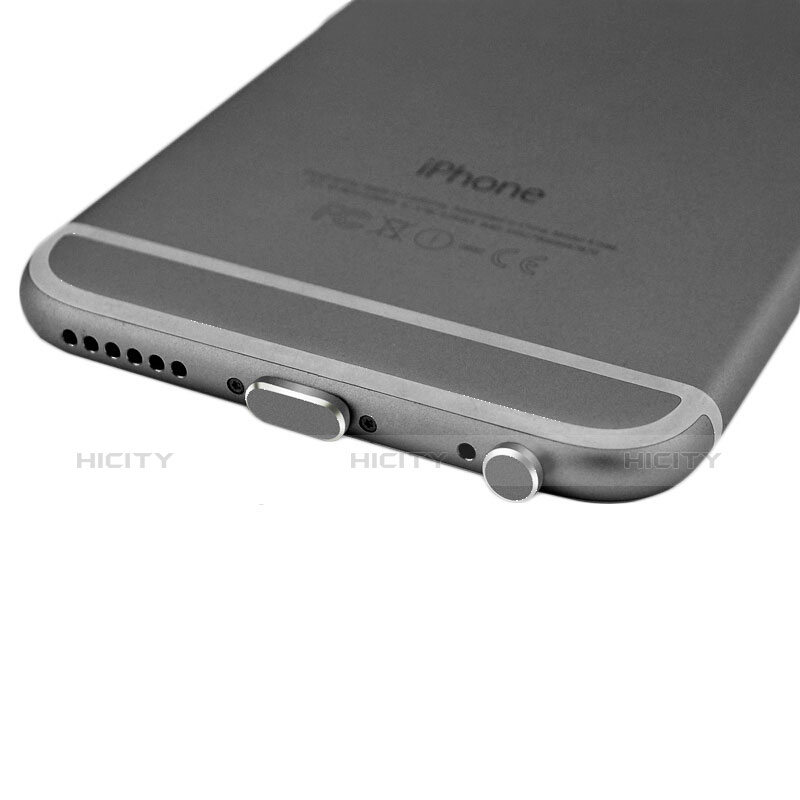 Tappi Antipolvere Anti-dust Lightning USB Jack Antipolvere J01 per Apple iPhone 5S Nero