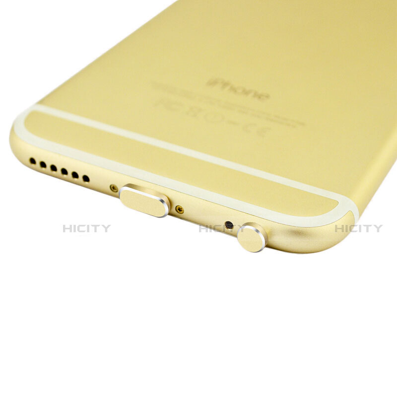 Tappi Antipolvere Anti-dust Lightning USB Jack Antipolvere J01 per Apple iPhone SE (2020) Oro