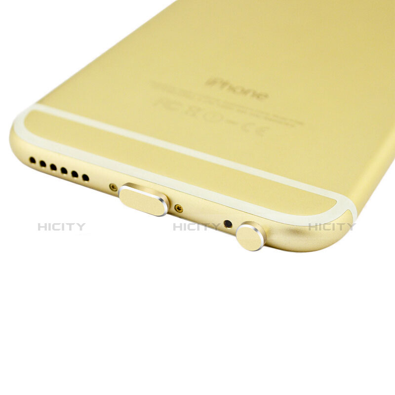 Tappi Antipolvere Anti-dust Lightning USB Jack Antipolvere J01 per Apple iPhone XR Oro