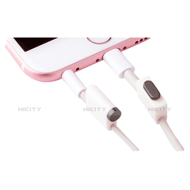 Tappi Antipolvere Anti-dust Lightning USB Jack Antipolvere J02 per Apple iPad Air 10.9 (2020) Nero