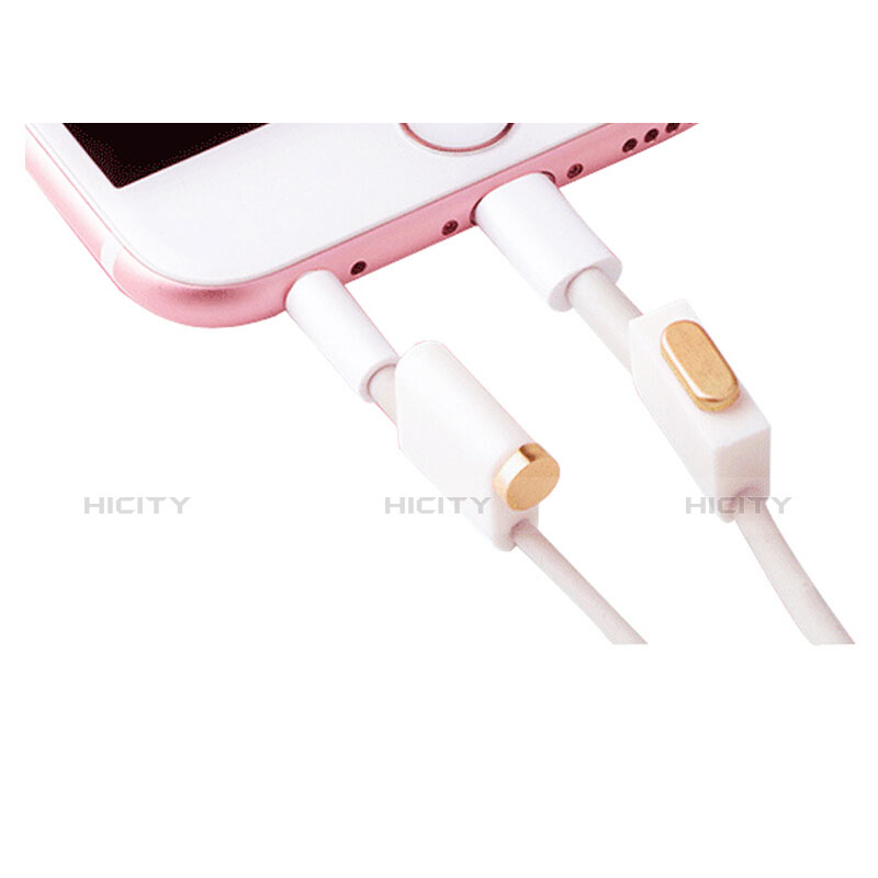 Tappi Antipolvere Anti-dust Lightning USB Jack Antipolvere J02 per Apple iPad Air 10.9 (2020) Oro