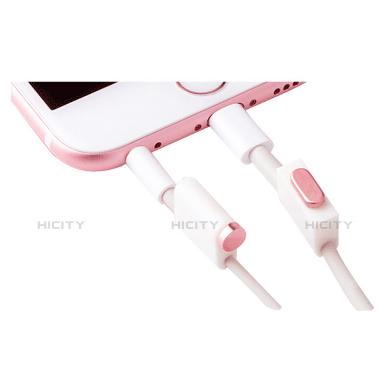 Tappi Antipolvere Anti-dust Lightning USB Jack Antipolvere J02 per Apple iPad Air 10.9 (2020) Oro Rosa