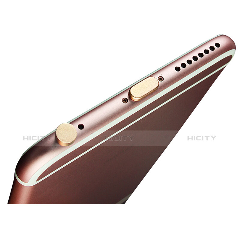 Tappi Antipolvere Anti-dust Lightning USB Jack Antipolvere J02 per Apple iPhone 8 Plus Oro
