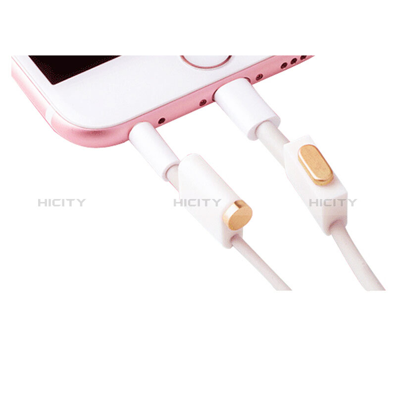 Tappi Antipolvere Anti-dust Lightning USB Jack Antipolvere J02 per Apple New iPad 9.7 (2017) Oro