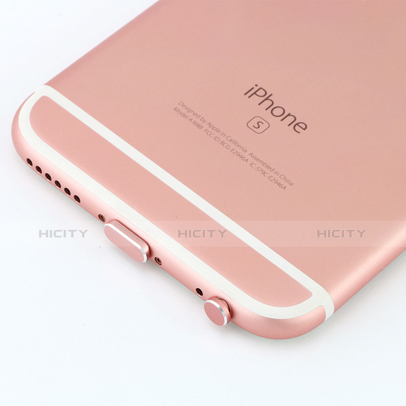 Tappi Antipolvere Anti-dust Lightning USB Jack Antipolvere J04 per Apple iPad New Air (2019) 10.5 Oro Rosa