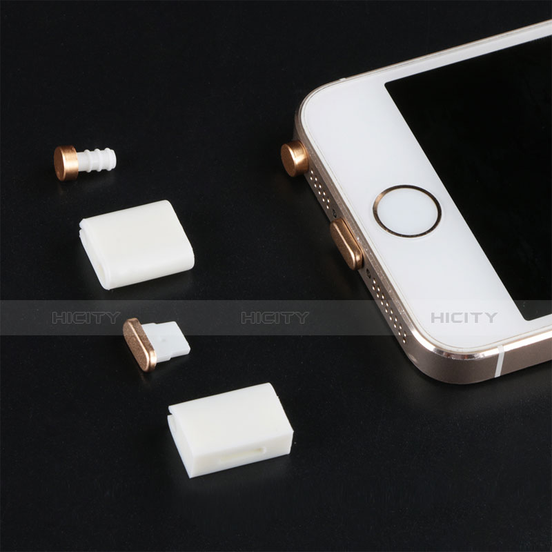 Tappi Antipolvere Anti-dust Lightning USB Jack Antipolvere J05 per Apple iPad 4 Oro