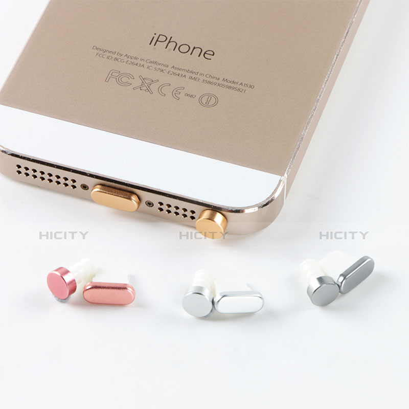 Tappi Antipolvere Anti-dust Lightning USB Jack Antipolvere J05 per Apple iPad New Air (2019) 10.5 Oro Rosa