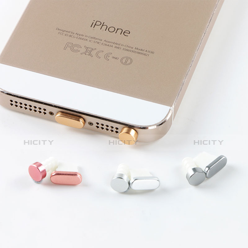 Tappi Antipolvere Anti-dust Lightning USB Jack Antipolvere J05 per Apple iPhone XR Oro Rosa