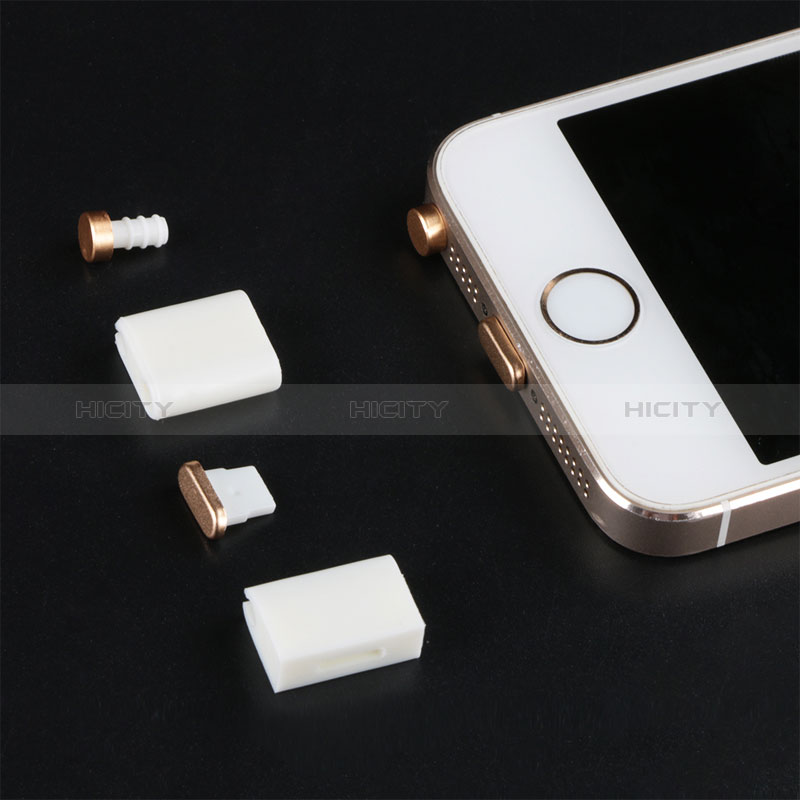 Tappi Antipolvere Anti-dust Lightning USB Jack Antipolvere J05 per Apple New iPad 9.7 (2017) Oro Rosa