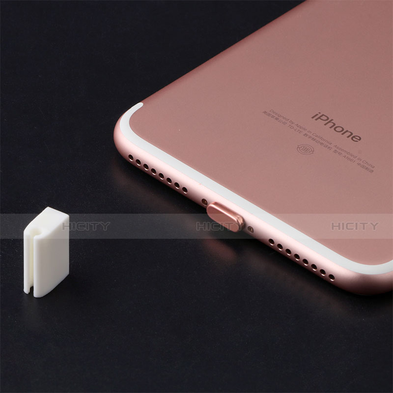 Tappi Antipolvere Anti-dust Lightning USB Jack Antipolvere J07 per Apple iPhone 12 Max Oro Rosa