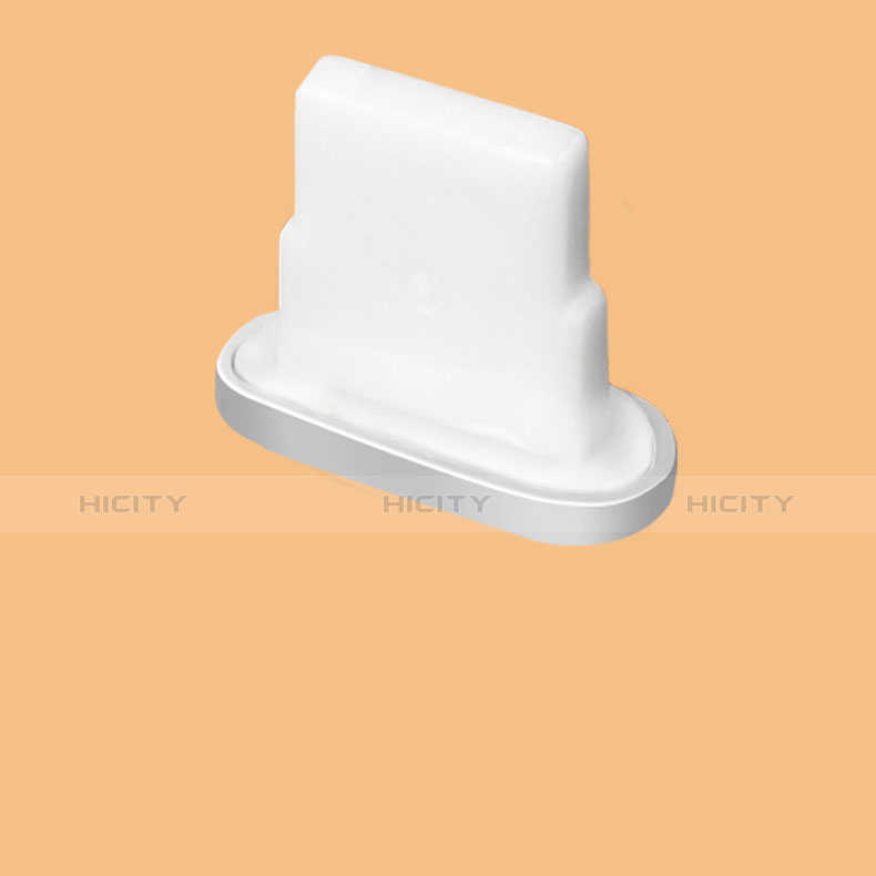 Tappi Antipolvere Anti-dust Lightning USB Jack Antipolvere J07 per Apple iPhone 8 Plus Argento