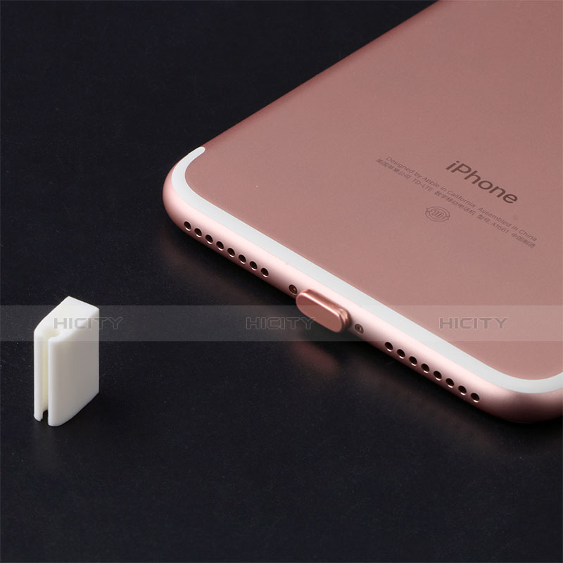 Tappi Antipolvere Anti-dust Lightning USB Jack Antipolvere J07 per Apple iPhone Xs Max Oro Rosa