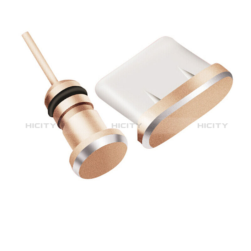 Tappi Antipolvere USB-C Jack Anti-dust Type-C Anti Polvere Universale H09 per Apple iPad Pro 11 (2021) Oro Rosa