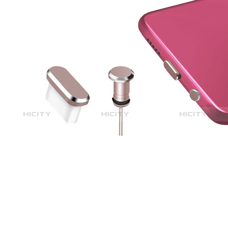 Tappi Antipolvere USB-C Jack Anti-dust Type-C Anti Polvere Universale H12 per Apple iPad Pro 11 (2021) Oro Rosa