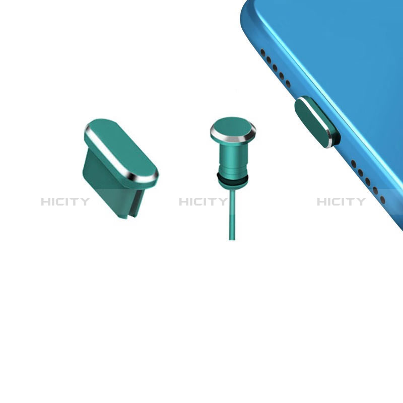 Tappi Antipolvere USB-C Jack Anti-dust Type-C Anti Polvere Universale H15 per Apple iPhone 15 Plus Verde