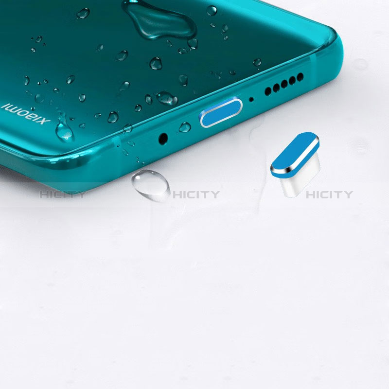 Tappi Antipolvere USB-C Jack Anti-dust Type-C Anti Polvere Universale H16 per Apple iPhone 15 Blu