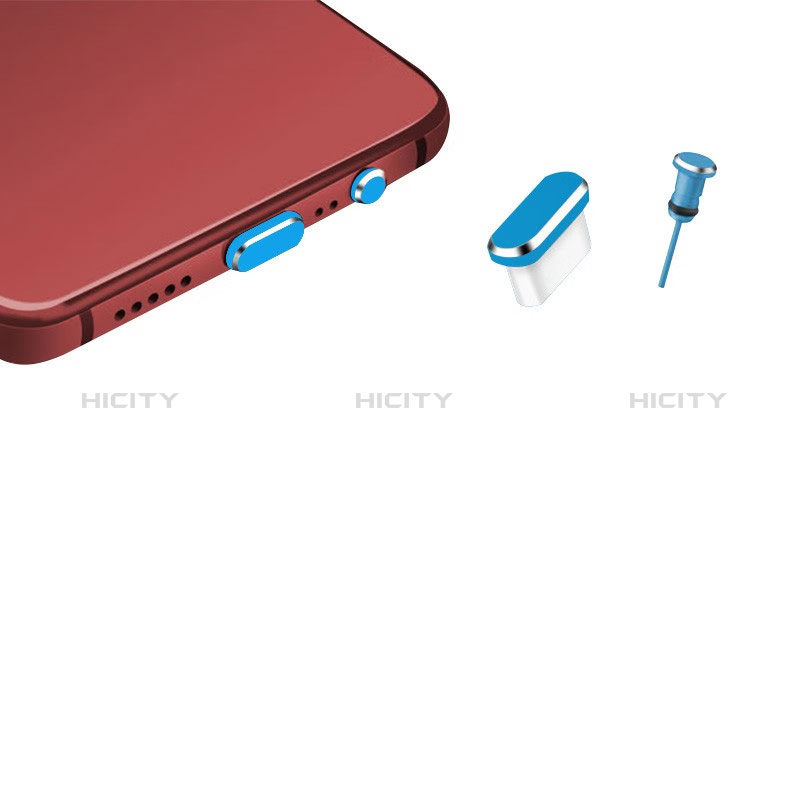 Tappi Antipolvere USB-C Jack Anti-dust Type-C Anti Polvere Universale H17 per Apple iPhone 15 Plus Blu