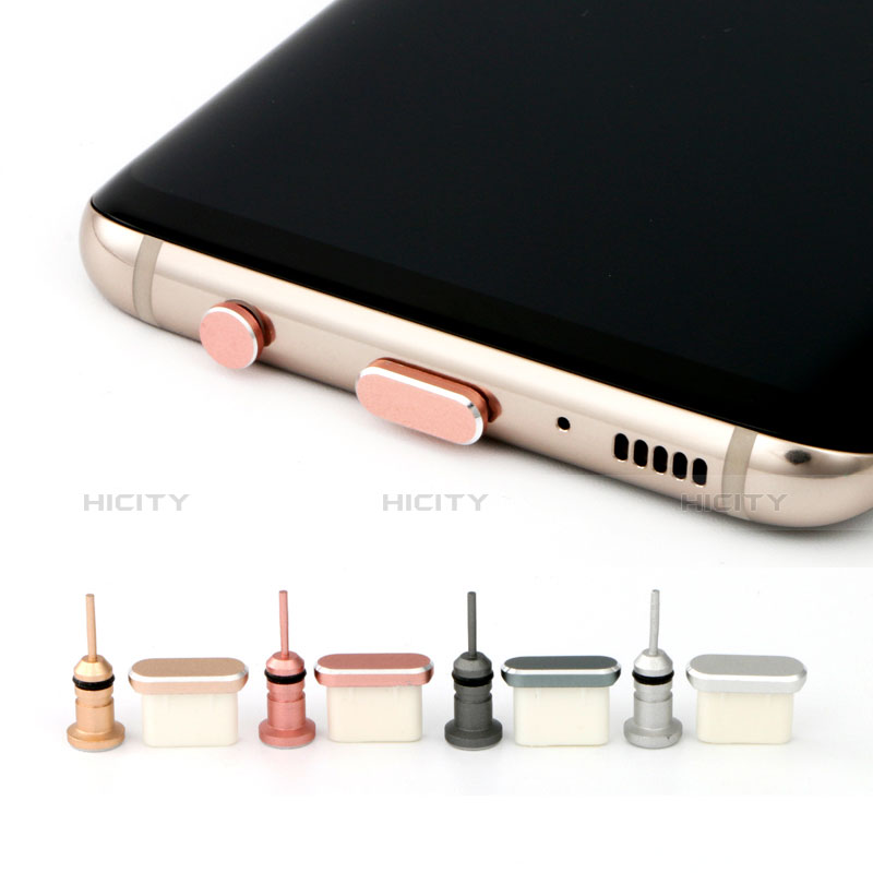 Tappi Antipolvere USB Jack Anti-dust Android Type-C Anti Polvere Universale Oro Rosa